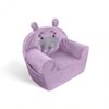 Fotoliu copii Albero Mio Hippo, Poliester, 50x35x45cm, Mov-poza 5-Dacenergy.ro