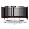 Trambulina de gradina, plasa externa de siguranta, scara metalica solida, 4 picioare duble, model unic de panza de paianjen, intrarea inchisa cu fermoar si catarama, 435 cm, rosu si negru, Culoare: Rosu, Negru,  Diametru: 435 cm-poza 5-Dacenergy.ro