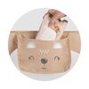 Bariera de protectie pat copii, 150x42x35cm, sistem de blocare, cu buzunar, rezistenta, bej, Culoare: Bej, Lungime: 150 cm, Latime: 42 cm-poza 2-Dacenergy.ro