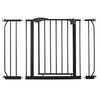 Bariera poarta de protectie copii, realizata din metal si plastic, deschidere pe 2 fete, latime reglabila, 75-115 cm, posibilitatea de blocare, negru-poza 2-Dacenergy.ro