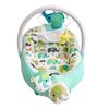 Babynest DacEnergy©, umplut cu bilute din microfibra, bumbac, non-alergic, 90 x 50x 20 cm, pernita, arcada, jucarii, model elefant, albastru deschis-poza 4-Dacenergy.ro