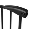Bariera poarta de protectie copii, realizata din metal si plastic, deschidere pe 2 fete, latime reglabila, 75-115 cm, posibilitatea de blocare, negru-poza 4-Dacenergy.ro