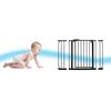 Bariera poarta de protectie copii, realizata din metal si plastic, deschidere pe 2 fete, latime reglabila, 75-115 cm, posibilitatea de blocare, negru-poza 5-Dacenergy.ro