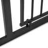 Bariera poarta de protectie copii, realizata din metal si plastic, deschidere pe 2 fete, latime reglabila, 75-115 cm, posibilitatea de blocare, negru-poza 6-Dacenergy.ro