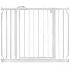 Bariera poarta de protectie copii, realizata din metal si plastic, deschidere pe 2 fete, latime reglabila, 75-105 cm, posibilitatea de blocare, alba-poza 6-Dacenergy.ro