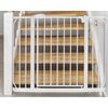 Bariera poarta de protectie copii, realizata din metal si plastic, deschidere pe 2 fete, latime reglabila, 75-105 cm, posibilitatea de blocare, alba-poza 8-Dacenergy.ro