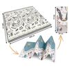 Covoras pliabil din spuma , 2 fete, usor de curatat, antiderapant, multifunctional, 200 x 180 x 1 cm, albastru, Latime: 180 cm, Culoare: Albastru | Alb-poza 3-Dacenergy.ro