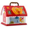 ​Set jucarii educationale, casa de jucarii, 3 elicoptere, un covoras de joaca, telefon interactiv cu sunete si butoane, 24 x18,5 x26 cm-Dacenergy.ro