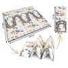 ​Covoras pliabil din spuma , 2 fete, usor de curatat, antiderapant, multifunctional, 200 x 180 x 1 cm, negru, Latime: 180 cm, Culoare: Negru I Alb-poza 10-Dacenergy.ro