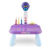 Jucarie educationala , proiector de desen, 4 discuri, 32 de sabloane, set de markere, 30 x 23 x 34 cm, mov, Culoare: Mov, Interese: Invatare-poza 2-Dacenergy.ro