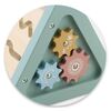 ​Cub interactiv bebe , triunghi, sprijina invatare, numarare, forme si culori, panouri cu imagini cu animale, suruburi cu filet, 17 x 18.5 cm-poza 2-Dacenergy.ro