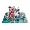 ​Set cuburi de construit din lemn pentru copii DacEnergy©, stimuleaza creativitatea si motricitatea, 115 piese, multicolor, Culoare: Multicolor-poza 2-Dacenergy.ro