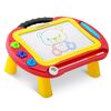 Tabla magnetica educativa 2in1 , cu picioare, pentru desen si scris, cu creion, 3 timbre magnetice, stergere instantanee, 38,5 x 28 x 19 cm, galbena si rosu, Culoare: Galben, Rosu, Interese: Invatare-poza 3-Dacenergy.ro