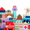 ​Set cuburi de construit din lemn pentru copii DacEnergy©, stimuleaza creativitatea si motricitatea, 115 piese, multicolor, Culoare: Multicolor-poza 3-Dacenergy.ro