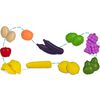 ​Carucior de cumparaturi pentru copii , lampa LED colorata in maner, incapator, alimente din plastic, 39 x 31 x 49 cm, albastru, Culoare: Albastru-poza 5-Dacenergy.ro