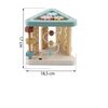 ​Cub interactiv bebe , triunghi, sprijina invatare, numarare, forme si culori, panouri cu imagini cu animale, suruburi cu filet, 17 x 18.5 cm-poza 5-Dacenergy.ro