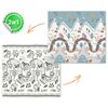 Covoras pliabil din spuma , 2 fete, usor de curatat, antiderapant, multifunctional, 200 x 180 x 1 cm, albastru, Latime: 180 cm, Culoare: Albastru | Alb-poza 7-Dacenergy.ro