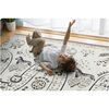 Covoras pliabil din spuma , 2 fete, usor de curatat, antiderapant, multifunctional, 200 x 180 x 1 cm, albastru, Latime: 180 cm, Culoare: Albastru | Alb-poza 8-Dacenergy.ro