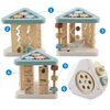 ​Cub interactiv bebe , triunghi, sprijina invatare, numarare, forme si culori, panouri cu imagini cu animale, suruburi cu filet, 17 x 18.5 cm-poza 7-Dacenergy.ro