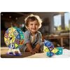 Set de construit cu piese magnetice , stimuleaza creativitatea si imaginatia, in forma de carusel, blocuri de constructie, autocolante, figurine si blocuri transparente, 71 de elemente, Numar piese	: 71-poza 8-Dacenergy.ro