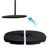 Baza pentru umbrela de gradina DacEnergy©, realizata din HDPE durabil, se umplute cu nisip sau apa, 4 bucati de carlige metalice, forma rotunda, 100 x 100 cm, Forma	: Rotund, Culoare: Negru-poza 5-Dacenergy.ro