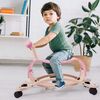 Balansoar 2 in 1 pentru copii DacEnergy©, din lemn, bicicleta de echilibru, cu roti, design inedit, 64 x 32 x 42 cm, roz, Culoare: Roz-poza 2-Dacenergy.ro