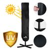 Umbrela de gradina, realizata din poliester 180 g/m2, pliabila, reglarea unghiului de inclinare si a inaltimii, diametru 350 cm, 8 segmente, cu husa, bleumarin, Culoare: Bleumarin-poza 9-Dacenergy.ro