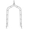 Arcada metalica pentru gradina DacEnergy©, pergola, durabila, realizat din otel acoperit cu pulbere, inaltime 265 cm, latime 140 cm, verde inchis, Culoare: Verde inchis, Inaltime: 265 cm-poza 5-Dacenergy.ro