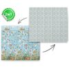 Covoras pliabil din spuma, doua fete, izolare termica, model frumos, unic, ocean, 200 x 180 x 1 cm, albastru-poza 9-Dacenergy.ro