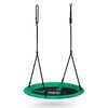 ​Leagan cuib , cadru otel, 100 % poliester, scaun confortabil, forma rotunda, franghii puternice, 120 cm, verde si negru, Lungime: 120 cm, Culoare: Verde, Negru-Dacenergy.ro