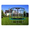 ​Trambulina de gradina , stalpi metalici profilat, plasa de siguranta interioara, arcuri zincate, intrare in forma de L, 312 cm, Culoare: Verde,  Diametru: 312 cm-poza 3-Dacenergy.ro