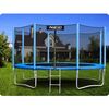 ​Trambulina de gradina , stalpi metalici, plasa de siguranta exterioara, scara metalica solida, sarcina maxima 150 kg, picioare stabile duble, 435 cm, Culoare: Albastru,  Diametru: 435 cm-poza 3-Dacenergy.ro