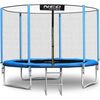 Trambulina de gradina , stalpi metalici, plasa de siguranta exterioara, intrarea se inchide cu fermoar si catarama, 312 cm, albastru, Culoare: Albastru,  Diametru: 312 cm-Dacenergy.ro
