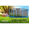 ​Trambulina de gradina , stalpi metalici, plasa de siguranta exterioara, scara metalica solida, sarcina maxima 150 kg, picioare stabile duble, 374 cm, Culoare: Albastru,  Diametru: 374 cm-poza 5-Dacenergy.ro