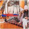 ​Leagan cuib , cadru otel, 100 % poliester, scaun confortabil, forma rotunda, 95 cm, cu model Spiderman, albastru si rosu, Lungime: 95 cm, Culoare: Rosu, Albastru-poza 6-Dacenergy.ro
