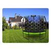 ​Trambulina de gradina , cu 3 picioare duble, scara metalica, plasa interna, intrarea in forma de L, cu fermoar si catarama, 252 cm, negru si verde, Culoare: Verde, Negru,  Diametru: 252 cm-poza 7-Dacenergy.ro