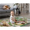 ​Spatiu de joaca 2 in 1, covoras din spuma si carte de colorat, asigura izolare termica fata de sol, textura anti-alunecare, model frumos cu animale de la Zoo, 120 x 90 cm, verde, Dimensiune (cm)	: 120 x 90-poza 10-Dacenergy.ro