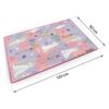 Spatiu de joaca 2 in 1, covoras din spuma si carte de colorat, asigura izolare termica fata de sol, textura anti-alunecare, model frumos cu printese, 120 x 90 cm, roz, Dimensiune (cm)	: 120 x 90-poza 11-Dacenergy.ro
