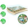 ​Spatiu de joaca 2 in 1, covoras din spuma si carte de colorat, asigura izolare termica fata de sol, textura anti-alunecare, model frumos cu animale de la Zoo, 120 x 90 cm, verde, Dimensiune (cm)	: 120 x 90-poza 13-Dacenergy.ro