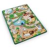 ​Spatiu de joaca 2 in 1, covoras din spuma si carte de colorat, asigura izolare termica fata de sol, textura anti-alunecare, model frumos cu animale de la Zoo, 120 x 90 cm, verde, Dimensiune (cm)	: 120 x 90-Dacenergy.ro