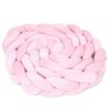​Protectie laterala patut bebe, Bumper impletit, 100 % antialergic, lavabil, 3m, roz, Culoare: Roz-Dacenergy.ro