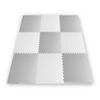 ​Covoras puzzle din spuma, 180 x 180 x 1 cm, 9 buc, culoarea gri si alb-poza 3-Dacenergy.ro