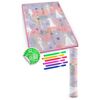 Spatiu de joaca 2 in 1, covoras din spuma si carte de colorat, asigura izolare termica fata de sol, textura anti-alunecare, model frumos cu printese, 120 x 90 cm, roz, Dimensiune (cm)	: 120 x 90-poza 4-Dacenergy.ro