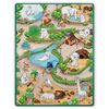 ​Spatiu de joaca 2 in 1, covoras din spuma si carte de colorat, asigura izolare termica fata de sol, textura anti-alunecare, model frumos cu animale de la Zoo, 120 x 90 cm, verde, Dimensiune (cm)	: 120 x 90-poza 5-Dacenergy.ro