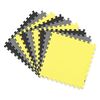 Covoras puzzle din spuma, 180x180 cm, 9 buc, antiaderent, moale, gri si galben, Dimensiune (cm)	: 180 x 180, Culoare: Galben, Gri-poza 5-Dacenergy.ro