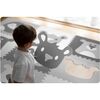 Covoras puzzle din spuma, 180x180 cm, 9 buc, antiaderent, imprimat cu animale, nuante de gri-poza 5-Dacenergy.ro