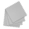 ​Covoras puzzle din spuma, 4 buc, ansamblat usor, impermeabil, fara BPA, gri, 120x120x1 cm, Dimensiune (cm)	: 120 x 120, Culoare: Gri-poza 5-Dacenergy.ro