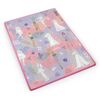 Spatiu de joaca 2 in 1, covoras din spuma si carte de colorat, asigura izolare termica fata de sol, textura anti-alunecare, model frumos cu printese, 120 x 90 cm, roz, Dimensiune (cm)	: 120 x 90-poza 6-Dacenergy.ro