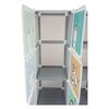 Dulap modular pentru copii DacEnergy©, 5 compartimente, elegant si functional, 75 x 37 x 111 cm, gri, Culoare: Gri-poza 6-Dacenergy.ro