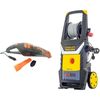 ​Aparat de spalat cu presiune, 2000 W, debit maxim 440 l/h, 140 bari, lungime furtun 8 m, negru si galben + aspirator auto-Dacenergy.ro